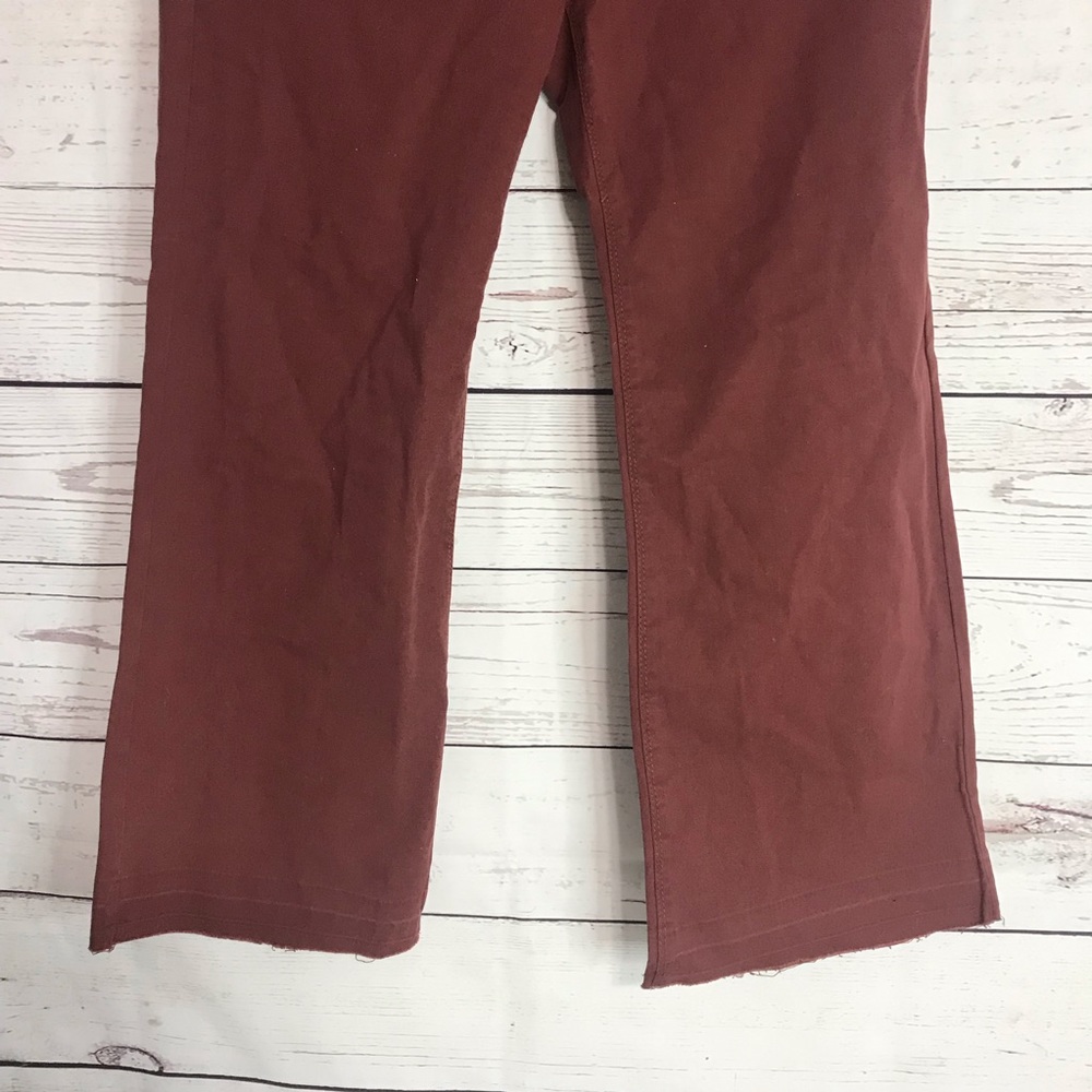 Sanctuary Cropped Burgundy Pants Size 25 - Picture 7 of 9